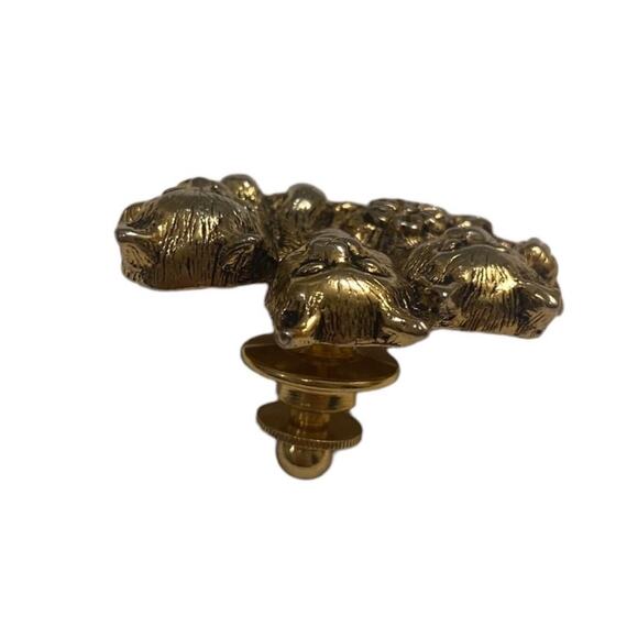 Avon Vintage Gold Tone Basket of Love Kittens Cats in a Basket Brooch Pin - Picture 2 of 3